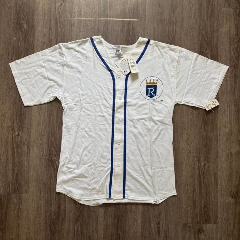 Vintage 90's Kansas City Royals 1994 baseball style jersey shirt MLB NWT